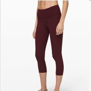 Lululemon High Rise Crop Leggings